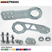 Epman CNC Billet Aluminum Front+Rear Tow Racing Bumper Hook Towing Kit TR-TH01Q (Black)