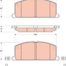 TRW Black TPC0242 Premium Ceramic Front Disc Brake Pad Set