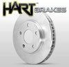 Fits 2014-2015 Nissan Rogue Front Rear HartBrakes Blank Brake Rotors Kit