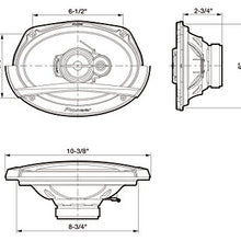 Pioneer TS-A6966 A Series 6" X 9" 420 Watts Max 3-Way Car Speakers Pair with Carbon and Mica Reinforced Injection Molded Polypropylene (IMPP) Cone Construction