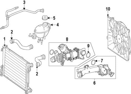 Genuine Mercedes-Benz Expansion Tank 274-200-03-85