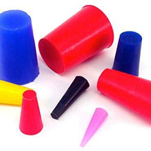 40 Pc 1/16" to 3/4" High Temp Silicone Rubber Tapered Plug Kit - Powder Coating Custom Painting Supplies