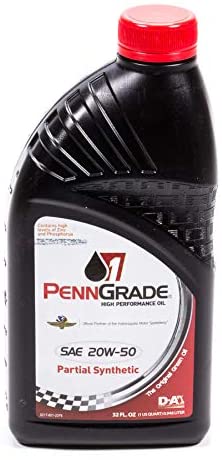 PennGrade Motor Oil 71195 20w50 Racing Oil 1 QtPartial Synthetic, 32. Fluid_Ounces