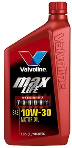 Valvoline VV149 MaxLife SAE 10W-30 High Mileage Motor Oil - 1 Quart Bottle (Case of 12)