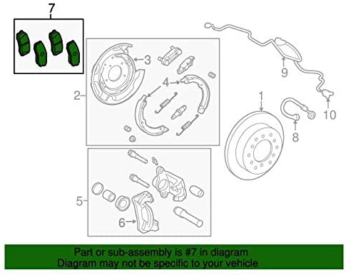 TOYOTA OEM REAR BRAKE PADS FOR SELECT TUNDRA AND SEQUOIA