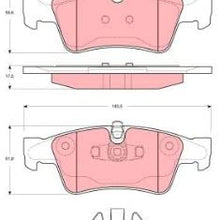 TRW TPC1122 Premium Ceramic Rear Disc Brake Pad Set