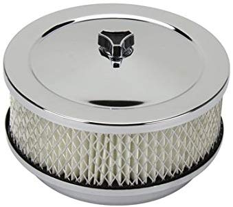 6-3/8 Inch Chrome Air Cleaner, 4 Barrel Carb, 5-1/8 Inch Neck
