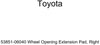 TOYOTA 53851-06040 Wheel Opening Extension Pad, Right
