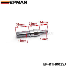 EPMAN Billet Aluminum Front Rear JDM Japanese Car Auto Triangle Ring Trailer Tow Hook Kit For Honda Toyota (Silver)