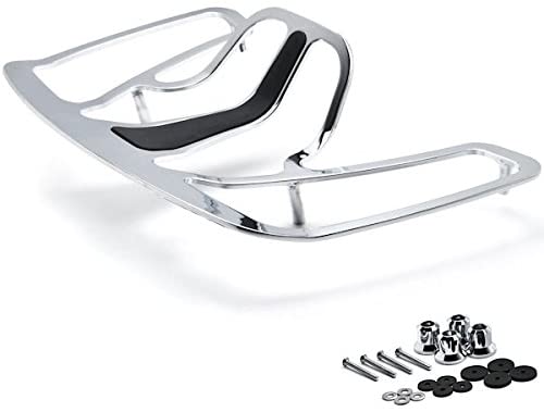 Krator Luggage Rack Chrome Cargo Travel Rack for Honda Goldwing GL1800 Models 2001-2016 Luggage Rack Chrome Cargo Travel Trunk Rack Mount