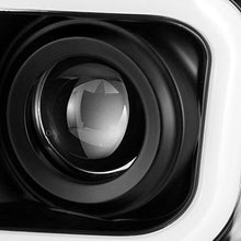 Xtune 2014-2015 Silverado Black Cyclop Optic LED Light-Tube Projector Headlights Pair Left+Right