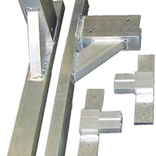 Pack'em Aluminum Roof Rack PK28BR2 Racks - 2 Piece Bracket Set (1 Crossbar) - 2x4 Bracket Kit for Enclosed Trailers