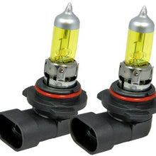 ICBEAMER H10 9140 9145 100W Fog Lamps Direct Replacement for Auto Vehicle Factory Halogen Light Bulbs [Color: Yellow]