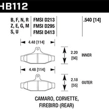 Hawk Performance HB112F.540 HPS Performance Ceramic Brake Pad