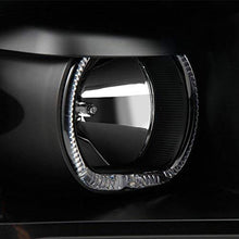 For Ford F150 Black Exclusive Halo Projector SMD DRL LED Headlights Driver + Passenger Side Pair