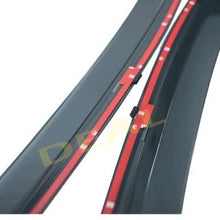 DEAL 4-Piece Set Outside Mount Tape On/Clip On Type Smoke Tinted Sun/Rain Guard Vent Window Visors With Chrome Trim For 2007-2011 Toyota Camry All Models