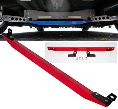 Remix Custom For 88-91 Honda Civic/CRX EF Aluminum Rear Lower Tie Bar Red