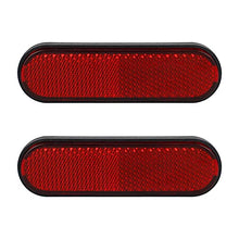 NTHREEAUTO Red Reflectors Motorcycle Safety Reflector Reflective Sticker Universal Compatible with Bicycle, Bike, Trailer, Cars, Trucks, Boat, ATV, Dirt Bike, Driveway