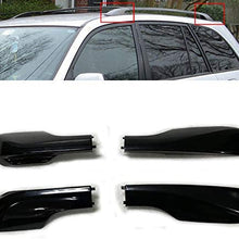 99Parts Set of 4Pcs Black Roof Rack Cover Rail End Shell Replacement Fit for Toyota RAV4 2001-2005