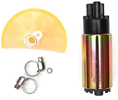 CUSTONEPARTS New Electric Intank Fuel Pump With Strainer+Clamps For Acura Honda Hyundai Kia Mitsubishi Nissan Lexus Infiniti Toyota Subaru Jeep E8213 E8335