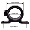 EVIL ENERGY 50mm car Oil/Fuel/Gas Pump Mounting Bracket Single Filter Clamp Cradle Black