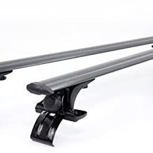 LT Sport 769553137914 for VW Volvo Black Roof Rack Top Adjustable Cross Bars