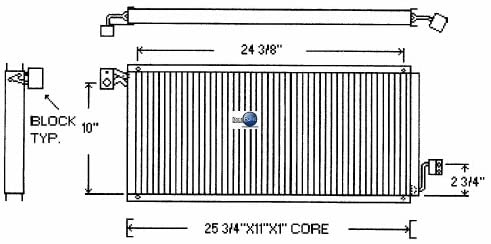 OSC Cooling Products 4621 New Condenser