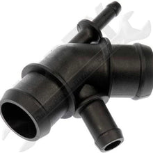 APDTY 013025 Upper Radiator Coolant Hose Plastic Distributor Connector Pipe Fits 1.9L 2000-2006 Audi TT 1999-2000 Volkswagen Beetle 1999-2006 Golf 1999-2005 Jetta (Replaces 1J0-121-087C, 1J0121087C)