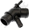 APDTY 013025 Upper Radiator Coolant Hose Plastic Distributor Connector Pipe Fits 1.9L 2000-2006 Audi TT 1999-2000 Volkswagen Beetle 1999-2006 Golf 1999-2005 Jetta (Replaces 1J0-121-087C, 1J0121087C)
