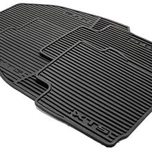 GM Accessories 22757756 Front and Rear All-Weather Floor Mats in Jet Black with XTS Logo