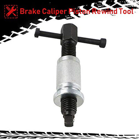 Youxmoto Disc Brake Caliper Piston Rewind Tool Right Handed Thread Compression Dual Pin Brake Caliper Piston Rewind Tool for Disk Brake Pad Replacement