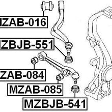 Gr1A34460 - Arm Bushing (for Front Lower Control Arm) For Mazda - Febest