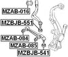 Gr1A34460 - Arm Bushing (for Front Lower Control Arm) For Mazda - Febest