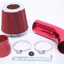 MILLION PARTS 3" Alumimum Universal Air Filter Kit Red