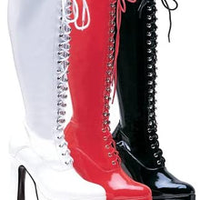 Ellie Shoes Women's 557-Gina Knee-High Boot - 5" Heel Lace-up, Black Patent 11