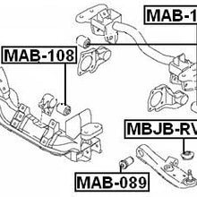 Mr418404 - Arm Bushing (for Differential Mount) For Mitsubishi - Febest