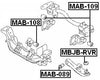 Mr418404 - Arm Bushing (for Differential Mount) For Mitsubishi - Febest