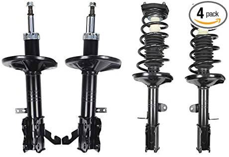 DORI 4pcs Complete Shock Struts Assembly Front and Rear side Compatible with 98-02 Prizm; 93-97 Prizm; 93-02 Corolla; 1 year warranty
