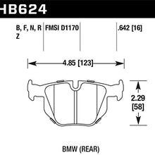 Hawk Performance (HB624B.642) High Performance Street 5.0 Brake Pad