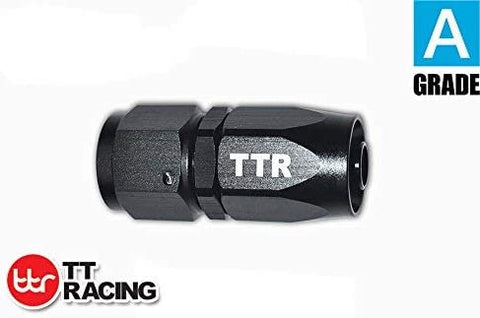 TT Racing Reusable Swivel Fitting Hose End Grade A Black for Oil Fuel Hose Line A40-001-04BK