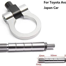 EPMAN Auto Trailer Tow Hook Ring Eye Front Rear Aluminum for Toyota Avanza Japan Car TK-RTHLPH001 (Blue1)