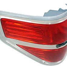 Tail Light Lens and Housing Compatible with 2009-2014 Ford F-150 Styleside Chrome trim CAPA Driver Side