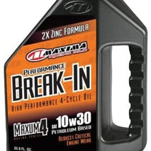 MAXIMA BREAK-IN OIL 10W30 1 LITER, Manufacturer: MAXIMA, Manufacturer Part Number: 30-10901-AD, Stock Photo - Actual parts may vary.