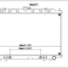 Klimoto Radiator | fits Nissan Maxima 1995-1999 Infiniti I30 1996-1999 3.0L V6 | Replaces NI3010114 214100L700 214100L710 214100L715
