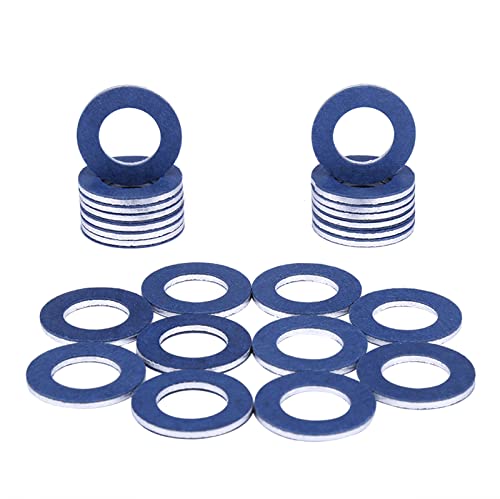 90430-12031 (24Pcs) Aluminum Oil Drain Plug Gaskets Fits for Toyota Lexus Scion Crush Washer Seals Replaces# 9043012031