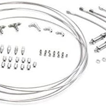 Stainless Steel -3 AN Brake Line Kit, 4-Hose, 20 Ft. Tubing