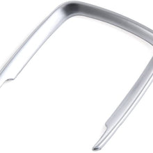 9 MOON Matt Chrome Headlight Switch Frame Trim for BMW for BMW X5 F15 2014 2015 F30 F31 F32 F34 3 4 Series (Fits: BMW)