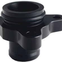 Dewhel For BMW 335i 11537541992 11537544638 OEM Replacement Water Hose Fitting Replacement Aluminum (Black)