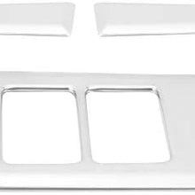 Senzeal ABS Car Interior Central Dashboard Console Cover Trim Frame for Toyota Highlander 2015 2016 2017 2018 2019 3PCS