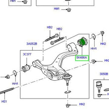 LAND ROVER FRONT LOWER CONTROL ARM BUSHING HYDRABUSH LR3 LR4 SET OF 2 LR073366 LEMFORDER